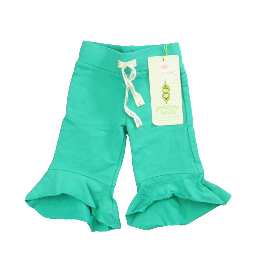 Peekaboo Beans Girls Turquoise Pants size: 12 Years